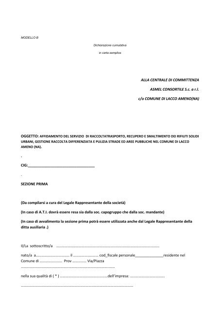 MODELLO B LACCO AMENO.pdf - Albo Fornitori