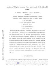 Analysis of the dilepton invariant mass spectrum in C+ C collisions ...