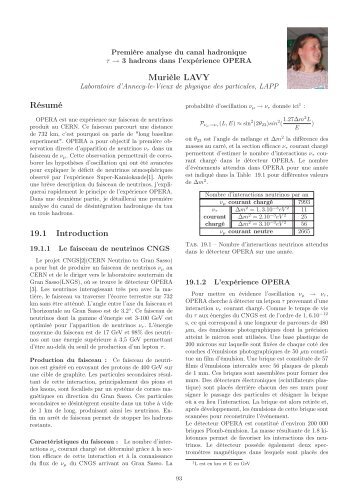 Murièle LAVY Résumé 19.1 Introduction - HAL - IN2P3