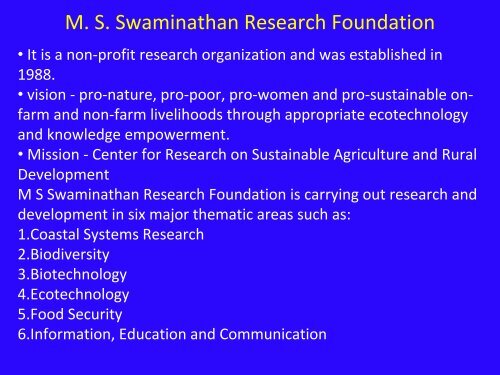 Participatory Crop Improvement of rice landraces – An experience ...