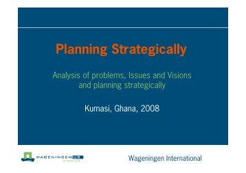 3. Situation analysis issue context phase 1 - Wageningen UR