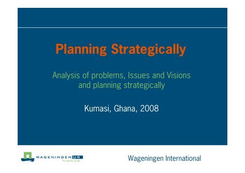 3. Situation analysis issue context phase 1 - Wageningen UR