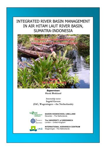 integrated river basin management in Air Hitam Laut