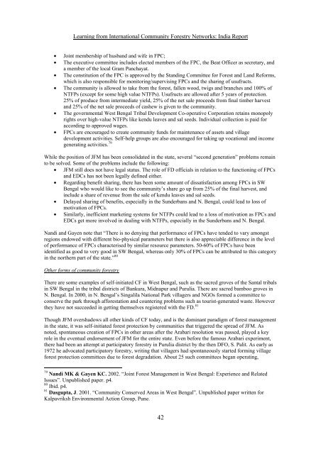 Snapshots of International Community Forestry Networks: Country ...