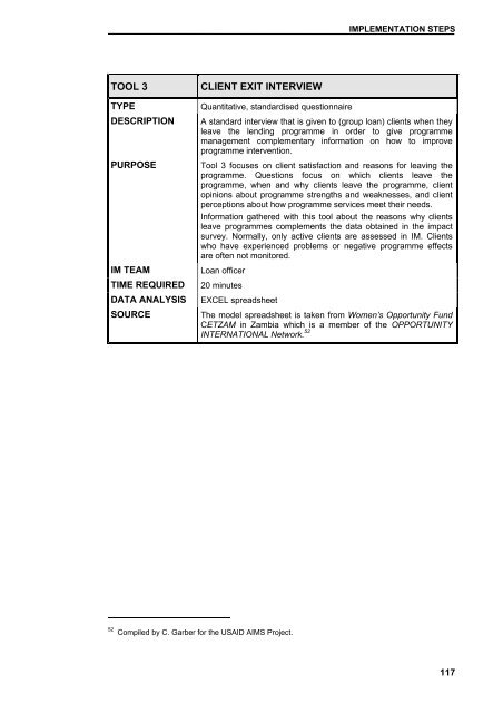 Guidelines for Impact Monitoring & Assessment in Microfinance ...