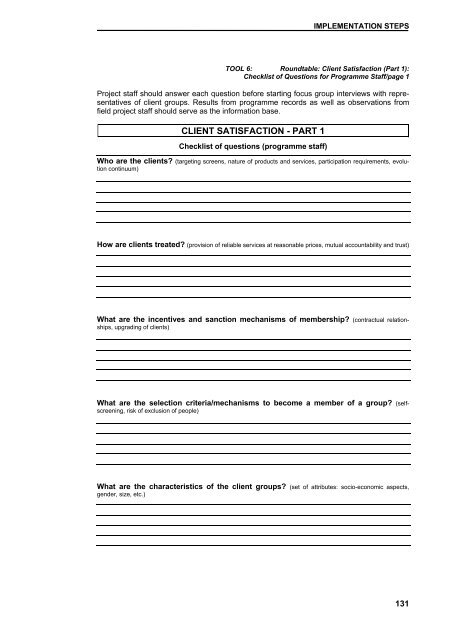 Guidelines for Impact Monitoring & Assessment in Microfinance ...