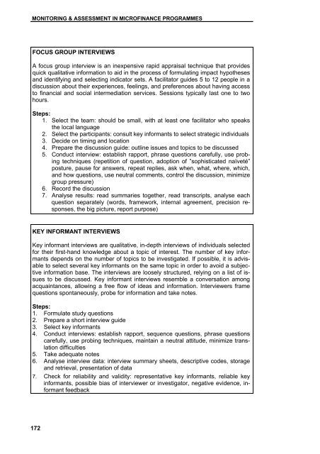 Guidelines for Impact Monitoring & Assessment in Microfinance ...