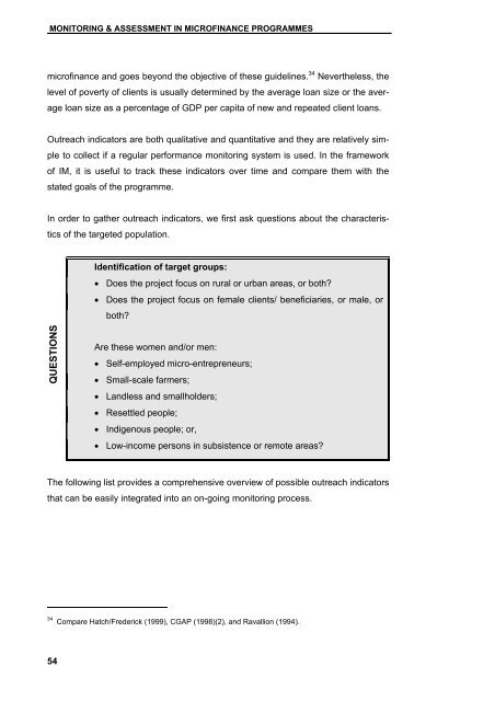 Guidelines for Impact Monitoring & Assessment in Microfinance ...