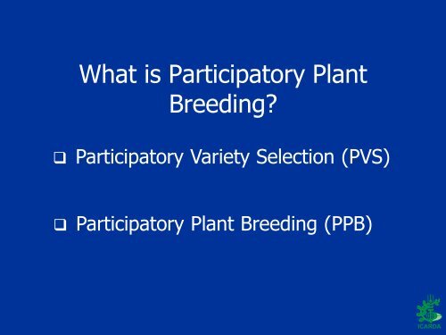 Participatory Plant Breeding Fetien Abay