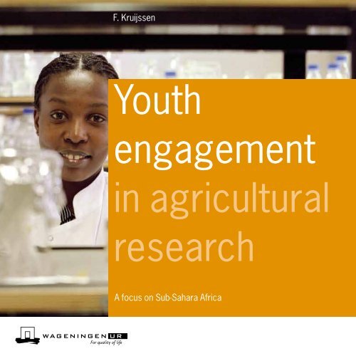 Youth engagement in agricultural research - Are you looking for one ...