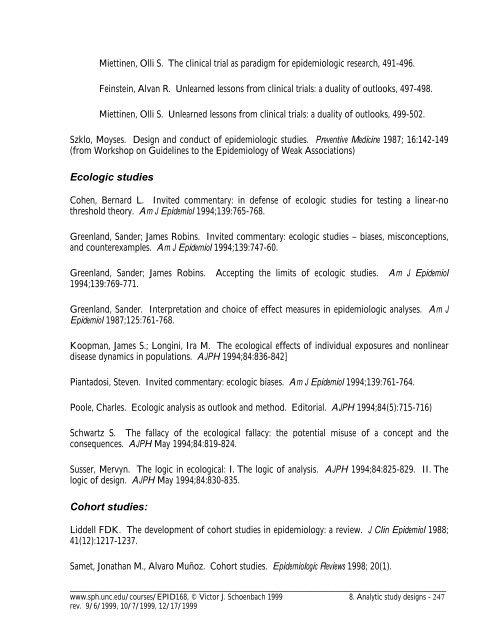 Fundamentals of epidemiology - an evolving text - Are you looking ...