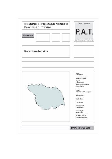 Relazione tecnica ( PDF 175 KB ) - Comune di Ponzano Veneto