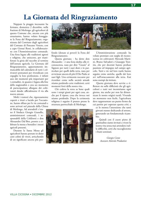 Dicembre 2012 - Comune di Ponzano Veneto