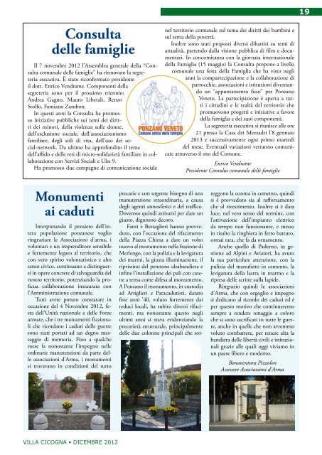 Dicembre 2012 - Comune di Ponzano Veneto