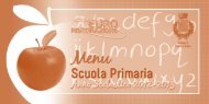 Menu della mensa scolastica per le scuole primarie e per l'a. s. 2012 ...