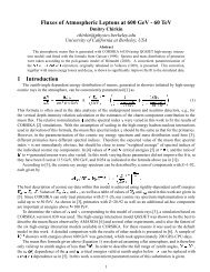 Fluxes of Atmospheric Leptons at 600 GeV - 60 ... - IceCube Berkeley