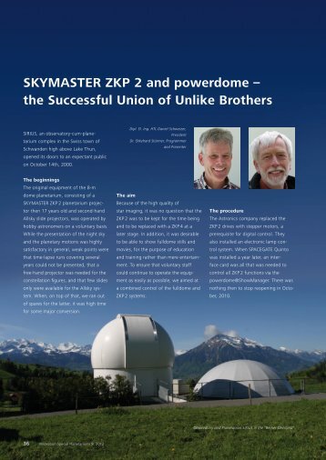 SKYMASTER ZKP 2 and powerdome - Carl Zeiss Planetariums