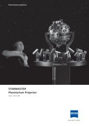 STARMASTER Planetarium Projector - Carl Zeiss Planetariums