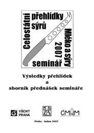 Sborník - Optical detection systems - Vysoká škola chemicko ...