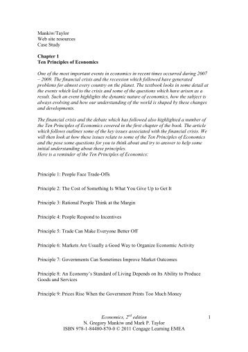 Economics, 2 edition N. Gregory Mankiw and Mark P. Taylor ISBN ...
