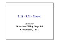 5. IS – LM - Modell