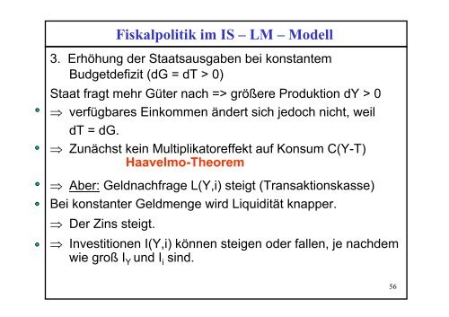 5. IS – LM - Modell