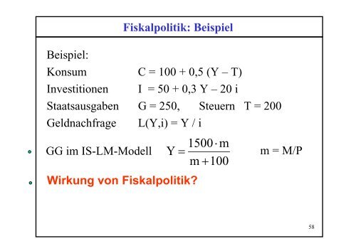 5. IS – LM - Modell