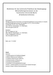 alte Praktikumsrichtlinien vom 12.11.2002 (pdf) - Fakultät VII ...