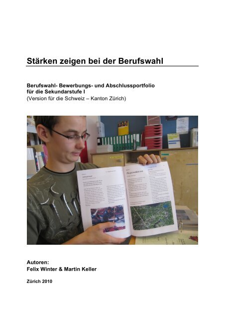 Starken Zeigen Bei Der Berufswahl Portfolio Schule