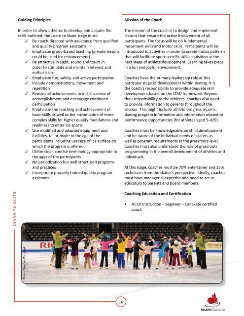 LONG-TERM ATHLETE DEVELOPMENT - Skate Canada