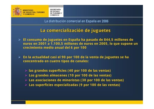 Presentación del Informe La distribución comercial en España en ...