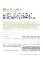 gestión minorista de las marcas de distribuidor - RevistasICE