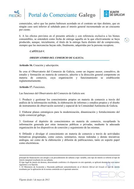 Ley 13/2010, de 17 de diciembre, del comercio interior de Galicia.