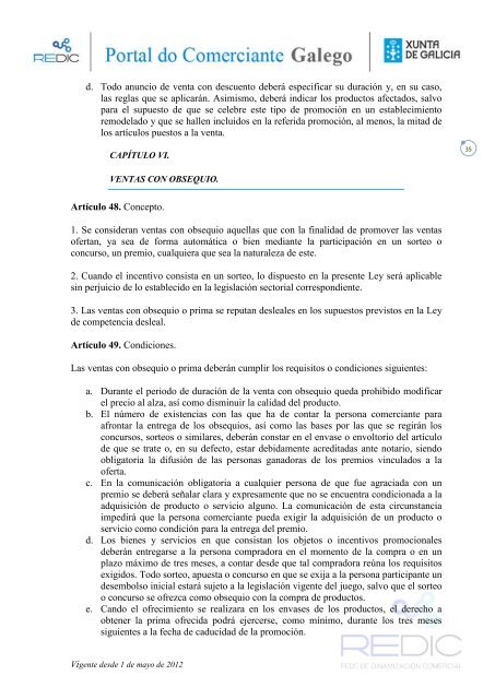 Ley 13/2010, de 17 de diciembre, del comercio interior de Galicia.