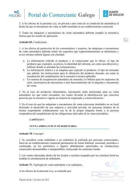Ley 13/2010, de 17 de diciembre, del comercio interior de Galicia.