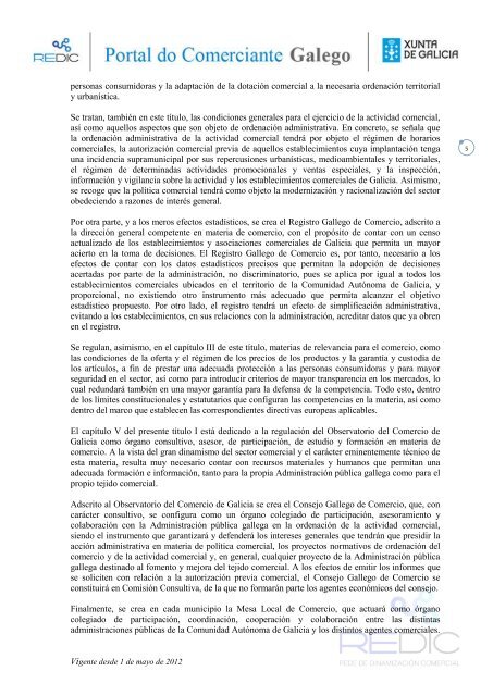 Ley 13/2010, de 17 de diciembre, del comercio interior de Galicia.