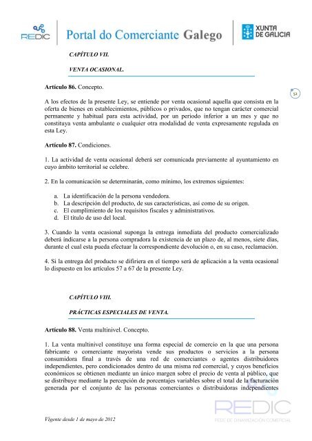 Ley 13/2010, de 17 de diciembre, del comercio interior de Galicia.