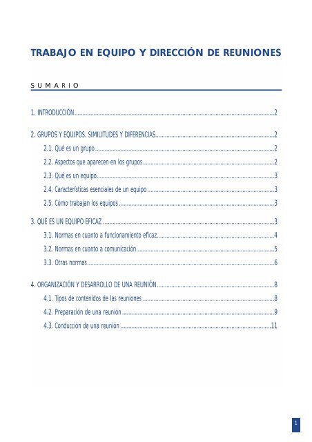 trabajo en equipo y dirección de reuniones - Portal do comerciante ...