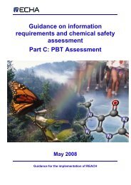 PBT Assessment - REACh