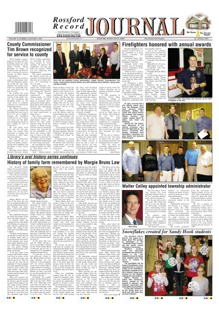 Rossford Record - The Point & Shoreland Journal
