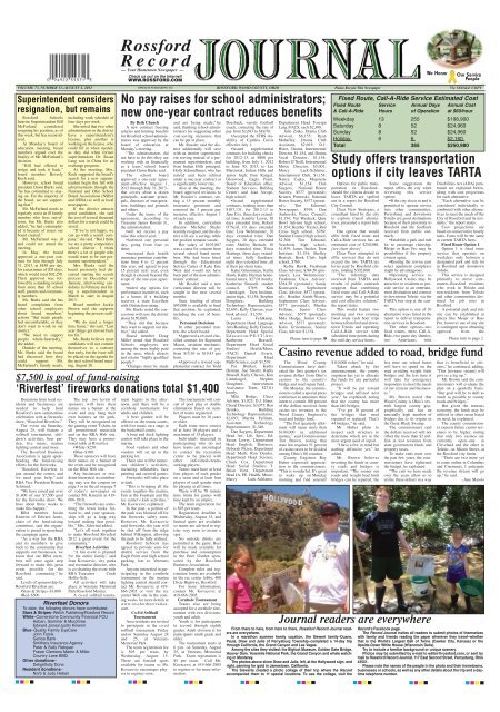 Click here to download - The Rossford Record Journal