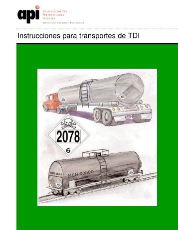 Instrucciones para transportes de TDI - Polyurethanes