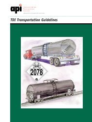 TDI Transportation Guidelines - Polyurethanes - American ...