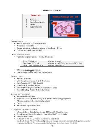 Nephrotic Syndrome