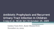 Antibiotic Prophylaxis and Recurrent Urinary Tract Infection in Children