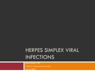 Human Herpes viruses (HHV)