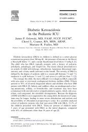 Endocrinology Article Diabetic Ketoacidosis in the Pediatric ICU