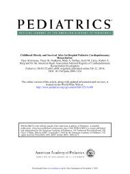 DOI: 10.1542/peds.2009-1324 2010;125;e481-e488; originally ...