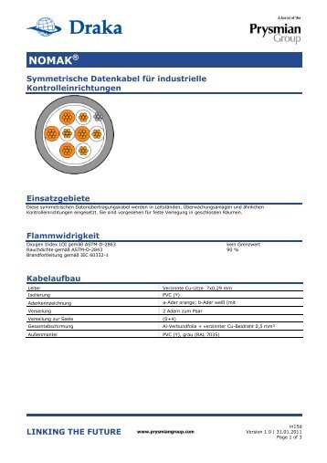 Download Datenblatt - Draka Communications - Prysmian