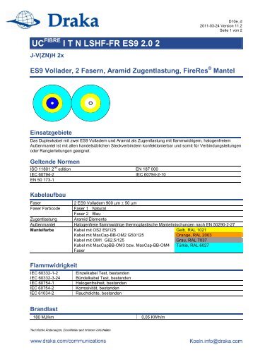 Download Datenblatt - Draka Communications